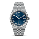 Tudor Royal Automatic Blue Dial Silver Steel Strap Watch for Men - M28600-0005