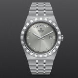 Tudor Royal Day Date Diamonds Automatic Silver Dial Silver Steel Strap Watch for Men - M28600-0002