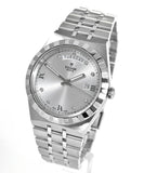 Tudor Royal Day Date Diamonds Automatic Silver Dial Silver Steel Strap Watch for Men - M28600-0002