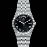 Tudor Royal Automatic Black Dial Silver Steel Strap Watch for Men - M28600-0003