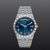 Tudor Royal Automatic Blue Dial Silver Steel Strap Watch for Men - M28600-0005