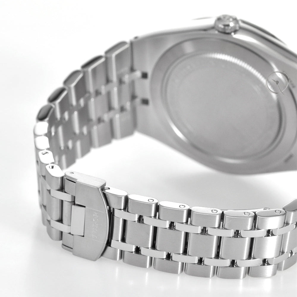 Tudor Royal Day Date Diamonds Automatic Silver Dial Silver Steel Strap Watch for Men - M28600-0002