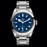 Tudor Black Bay Automatic Blue Dial Silver Steel Strap Watch for Men - M79540-0004