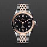 Tudor 1926 Automatic Diamonds Black Dial Two Tone Steel Strap Watch for Men - M91651-0004