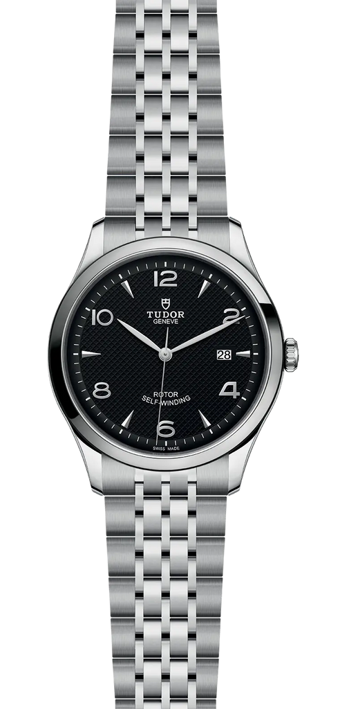 Tudor 1926 Automatic Black Dial Silver Steel Strap Watch for Men - M91650-0002