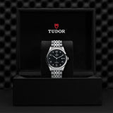 Tudor 1926 Automatic Diamonds Black Dial Silver Steel Strap Watch for Men - M91650-0004