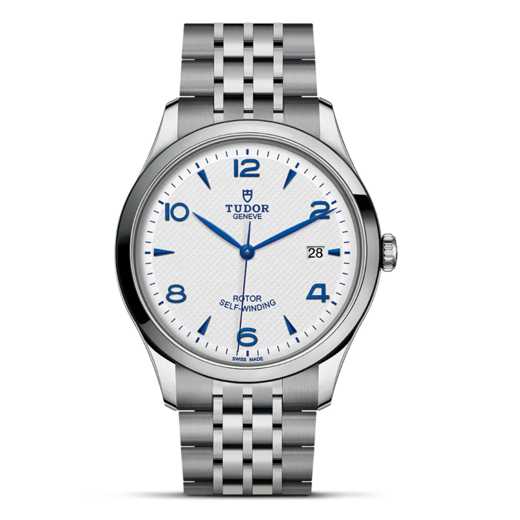 Tudor 1926 Automatic White Dial Silver Steel Strap Watch for Men - M91650-0005