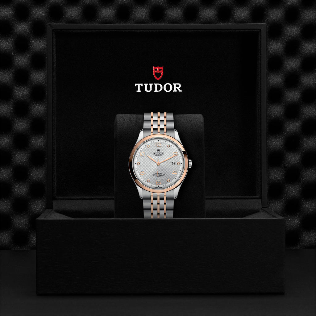 Tudor 1926 Automatic Diamonds Silver Dial Two Tone Steel Strap Watch for Men - M91651-0002
