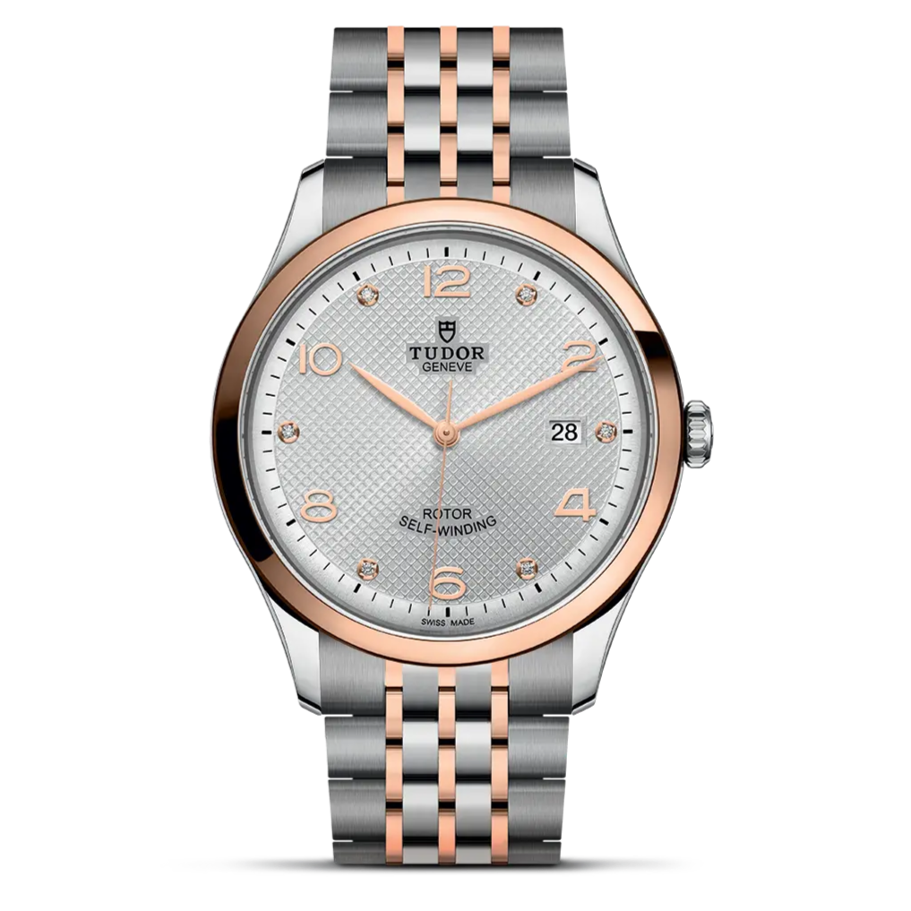 Tudor 1926 Automatic Diamonds Silver Dial Two Tone Steel Strap Watch for Men - M91651-0002