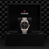 Tudor 1926 Automatic Black Dial Two Tone Steel Strap Watch for Men - M91651-0003