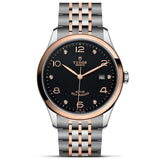 Tudor 1926 Automatic Diamonds Black Dial Two Tone Steel Strap Watch for Men - M91651-0004
