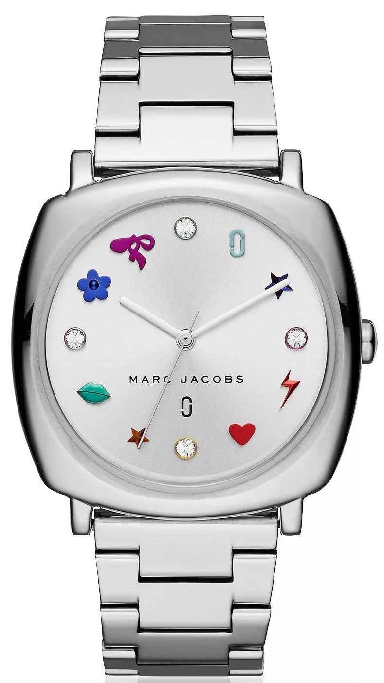 Marc Jacobs Mandy Silver Dial Silver Steel Strap Watch for 