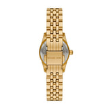 Michael Kors Lauryn Analog Green Dial Gold Steel Strap Watch for Women - MK4737