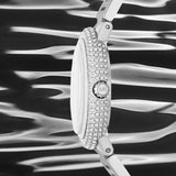 Michael Kors Taryn Mother of Pearl Purple Dial Silver Steel Strap Watch For Women - MK6562