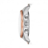 Michael Kors Lexington Chronograph Rose Gold Dial Two Tone Steel Strap Watch For Women - MK7219