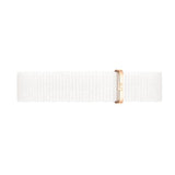 Daniel Wellington Classic Petite Dover Black Dial White NATO Strap Watch For Women - DW001000314