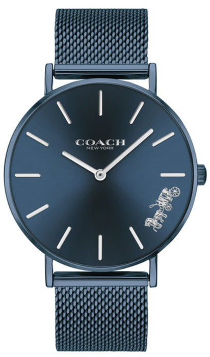 Coach Perry Blue Dial Blue Mesh Bracelet Watch for Women  display picture 2