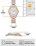 Michael Kors Lauryn Mother of Pearl Dial Two Tone Steel Strap Watch For Women - MK3979