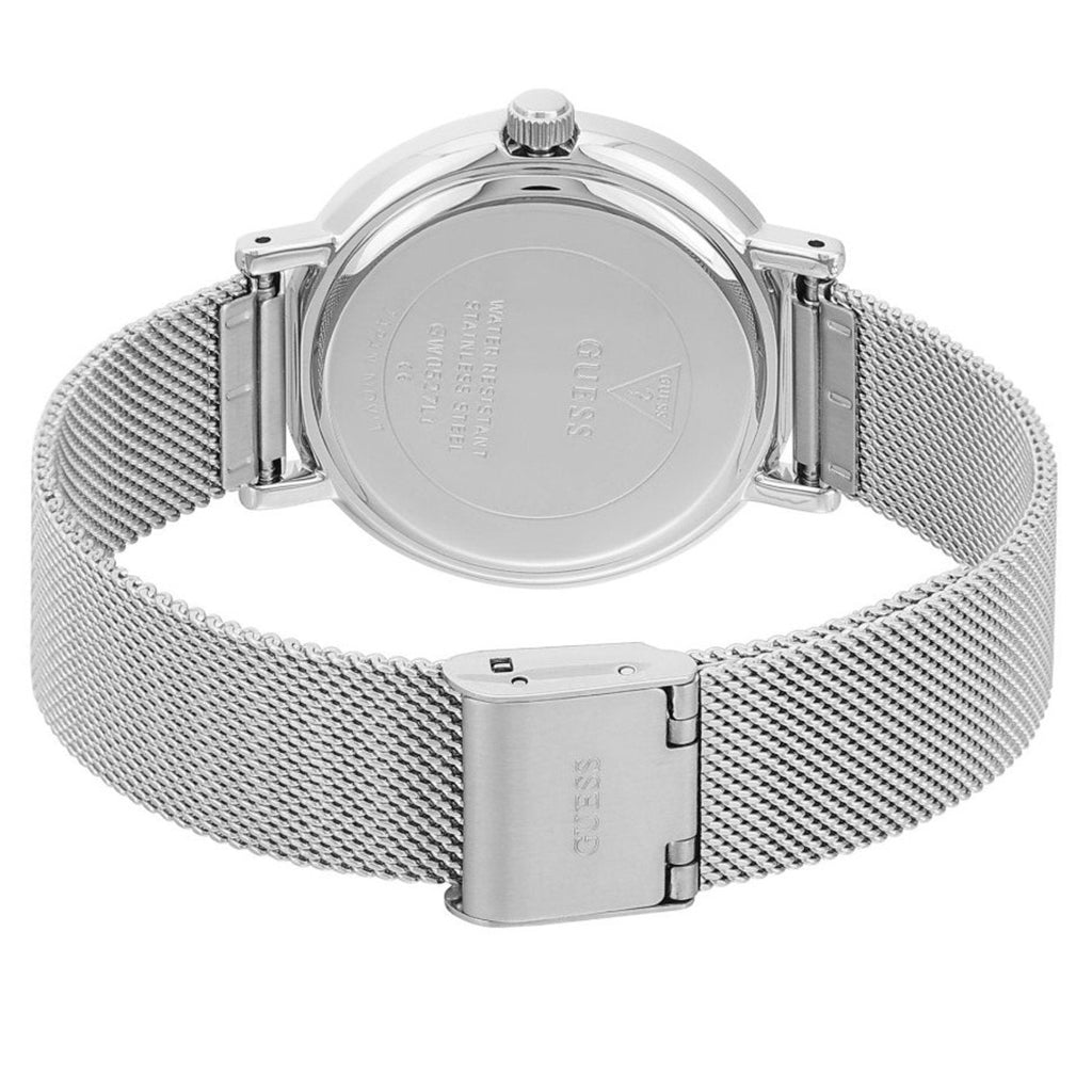 Guess Iconic Quartz Silver Dial Silver Mesh Bracelet Watch For Women - GW0527L1