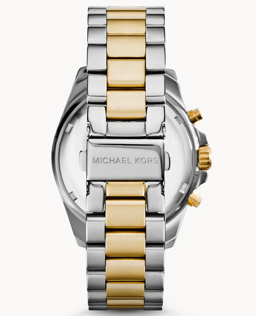 Michael Kors Bradshaw Blue Dial Two Tone Steel Strap Watch for Women - MK5976