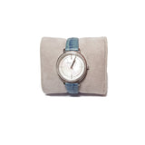 Michael Kors Cinthia Mother of Pearl Dial Blue Leather Strap Watch for Women - MK2661