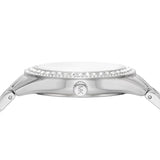 Michael Kors Harlowe Three-Hand Quartz Silver Dial Silver Steel Strap Watch For Women - MK4708