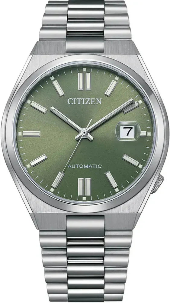 Citizen x Pantone Automatic Peaceful Green Dial Silver Steel Strap Wat