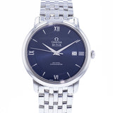 Omega De Ville Prestige Co-Axial Orbis Blue Dial Silver Steel Strap Watch for Men - 424.10.40.20.03.001