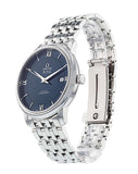 Omega De Ville Prestige Co-Axial Orbis Blue Dial Silver Steel Strap Watch for Men - 424.10.40.20.03.001