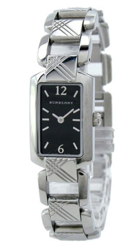 Burberry Signature Quartz Black Dial Silver Steel Strap  display picture 2