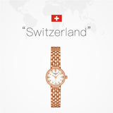 Tissot Lovely Mother of Pearl Dial Rose Gold Steel Strap Watch for Women - T140.009.33.111.00