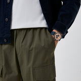 Armani Exchange Hampton Chronograph Rose Gold Dial Blue Silicone Strap Watch For Men - AX1730