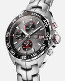 Tag Heuer Formula 1 Chronograph Senna Grey Dial Silver Steel Strap Watch for Men - CAZ201D.BA0633