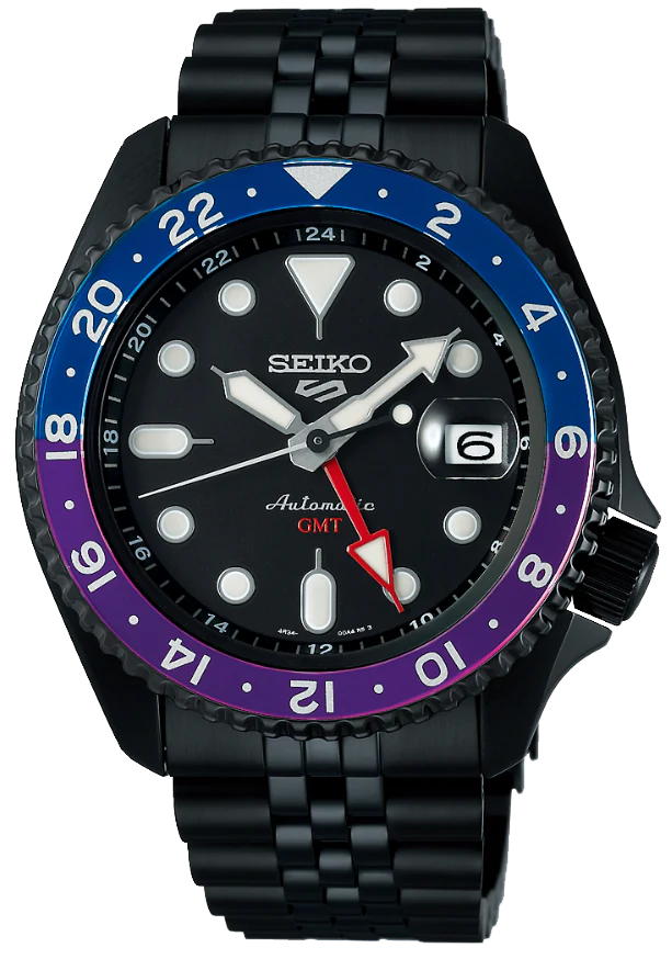 Seiko Automatic SKX GMT Yuto Horigome Limited Edition Black Dial Black