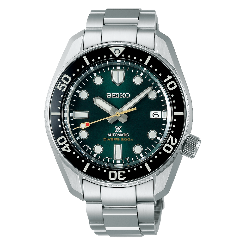 Seiko Prospex 140th Anniversary Limited Divers Green Dial Silver Steel Strap Watch For Men - SPB207J1