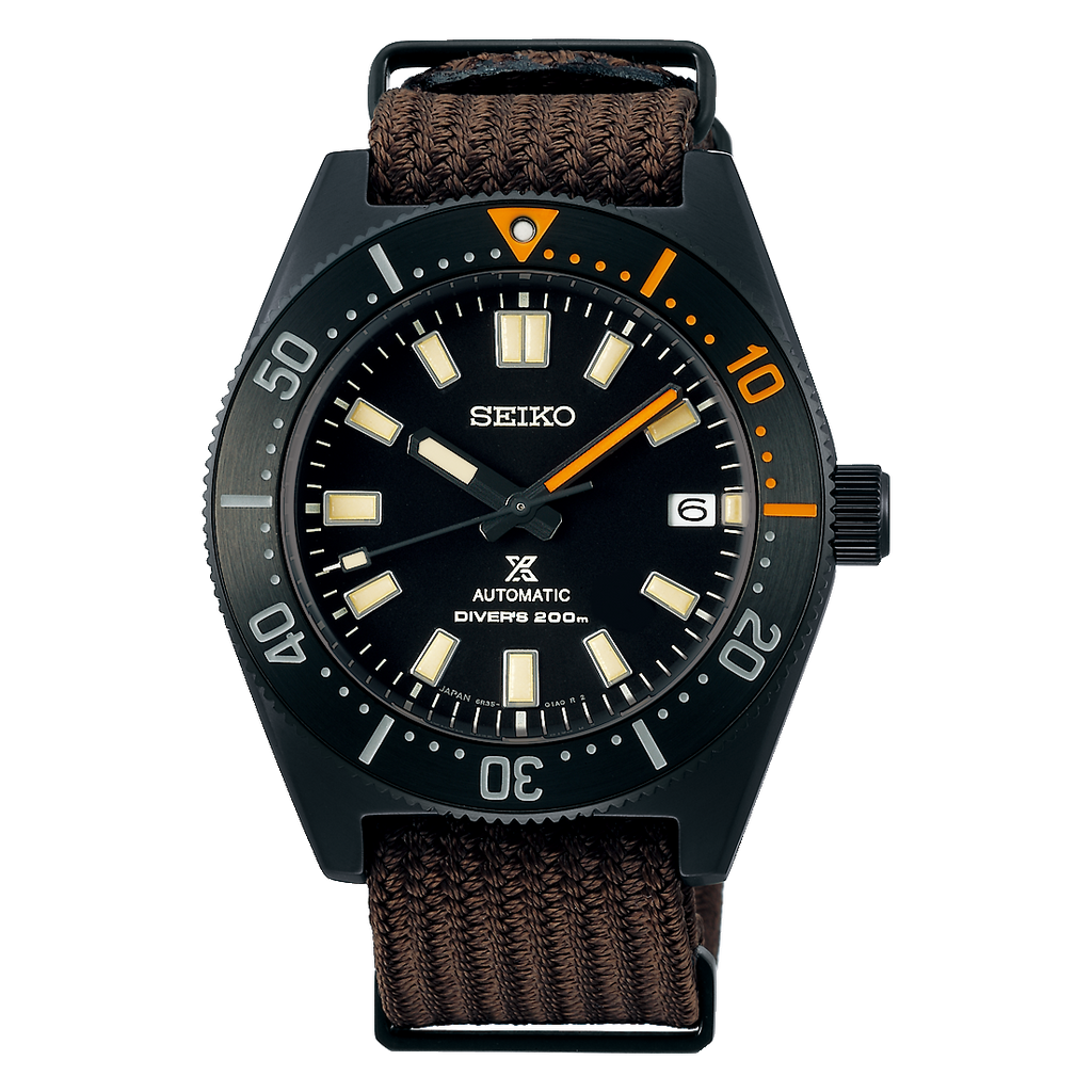 Seiko Prospex Black Series 1965 Limited Edition Black Dial Brown NATO Strap Watch For Men - SPB253J1