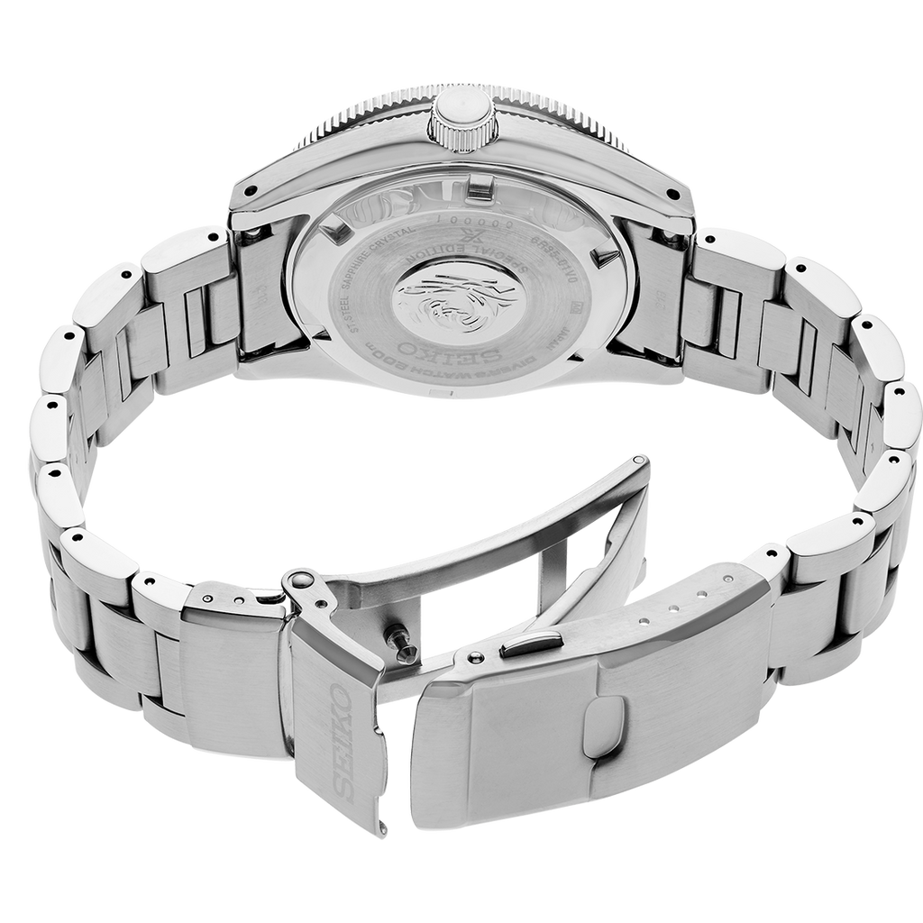 Seiko Prospex Glacier Save the Ocean Green Dial Silver Steel Strap Watch For Men - SPB297J1