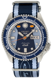 Seiko 5 Sports Honda Super Cub Limited Edition Blue Dial Two Tone NATO Strap Watch For Men - SRPK37K1