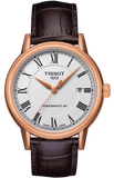 Tissot T Classic Carson Powermatic 80 White Dial Brown Leather Strap Watch for Men - T085.407.36.013.00