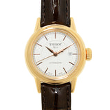 Tissot Carson Automatic White Dial Brown Leather Strap Watch For Women - T085.207.36.011.00