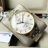 Tissot Chemin des Tourelles Powermatic 80 Silver Dial Two Tone Steel Strap Watch for Men - T099.407.22.038.02