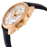 Tissot T Classic PR 100 Chronograph Silver Dial Black Leather Strap Watch for Men - T101.417.36.031.00