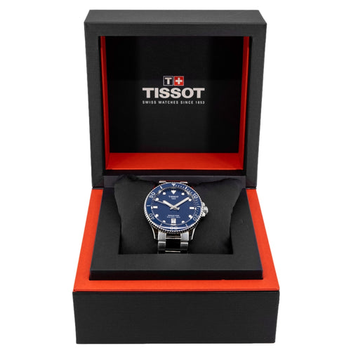 Tissot Seastar 1000 Blue Dial Silver Steel Strap Watch For Men - T120.410.11.041.00
