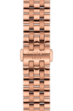 Tissot T Classic Carson Premium Automatic White Dial Rose Gold Steel Strap Watch for Men - T122.407.33.031.00