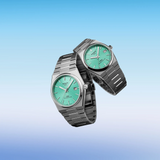 Tissot PRX Powermatic 80 Automatic Mint Green Dial Silver Steel Strap Watch for Men - T137.407.11.091.01