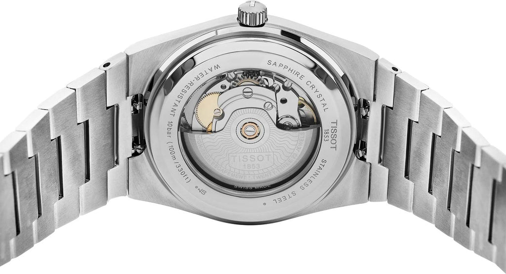 Tissot PRX Powermatic 80 Automatic Mint Green Dial Silver Steel Strap Watch for Men - T137.407.11.091.01