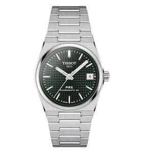 Tissot PRX Powermatic 80 Green Dial Silver Steel Strap Watch for Men - T137.207.11.091.00