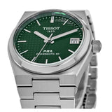Tissot PRX Powermatic 80 Green Dial Silver Steel Strap Watch for Men - T137.207.11.091.00