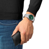 Tissot PRX Powermatic 80 Green Dial Silver Steel Strap Watch for Men - T137.207.11.091.00