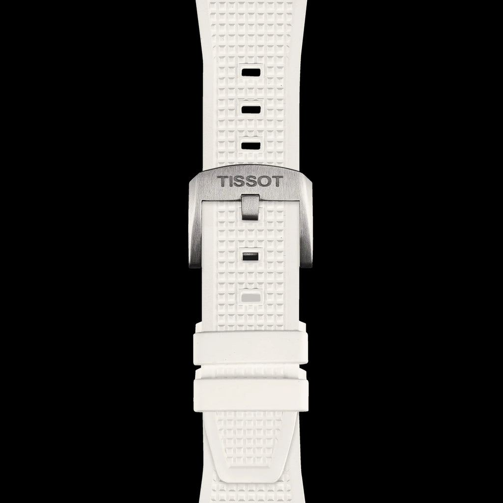 Tissot PRX 40 White Dial White Rubber Strap Watch For Men - T137.410.17.011.00